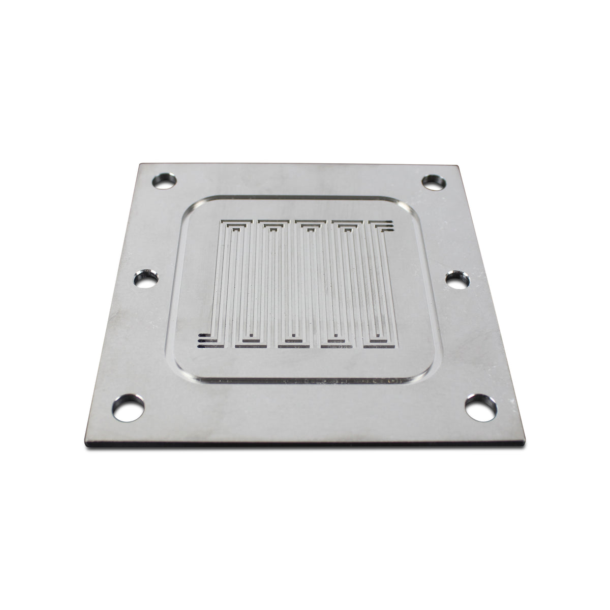 Metal flow field plate with multi-pass serpentine flow channels
